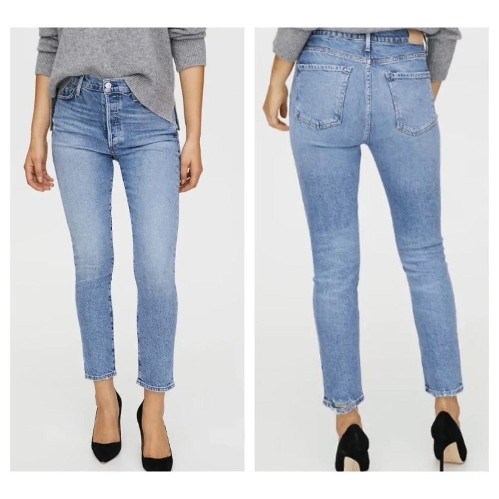 Citizens of Humanity Olivia High Rise‎ Slim Ankle Distressed jeans
